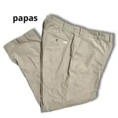 希少✨papas パパス スラックス パンツ チノパン 50 大きいサイズ