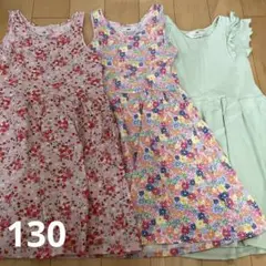 H&M キッズ　ワンピース　3枚セット　130