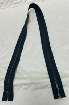 新品 未使用 YKKファスナー ブルーグレーレトロチック 1本 80cm