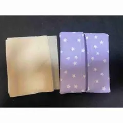 紫色の星柄
