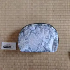 レスポートサックパイソンポーチ　新品タグ付き