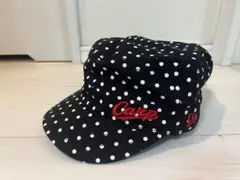 広島カープ　NEWERA ワークキャップ　黒白　水玉　ドット