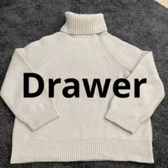 Drawer オフホワイト タートル セーター