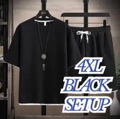 4XL ワッフル セットアップ 上下セット ルームウェア 通気性 大きいサイズ