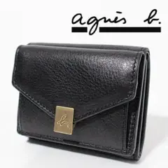 【箱付き未使用品】アニエスベー　agnes b. miyuki 折り財布 アニエスベー】素敵！miyuki エンベロープ風 ミニ財布 (Agnes b