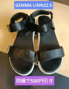 美品 GEMMA LINN レディース サンダル 黒色