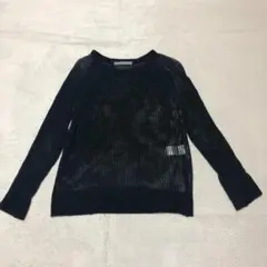 【匿名配送】theory luxe コットン100%網目ニット M