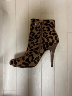 トリーバーチ レオパード ショートブーツ ハラコ ヒョウ 38 美品