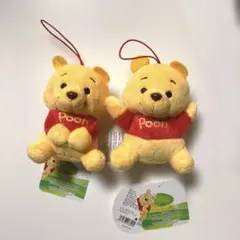 くまのプーさん　ミニぬいぐるみ　キーホルダー　2体セット
