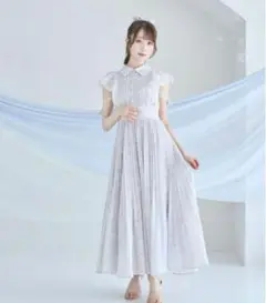 ロゼミューズ pleats floral print dress ワンピース