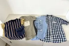 Tシャツ&ノーカラーシャツ120サイズまとめ売り　４枚セット