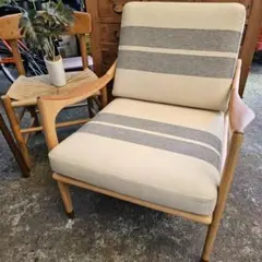 【p009/k】 木製 enstol 椅子 ソファ 展示品 一人掛け