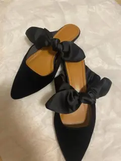 OHGA ベロアリボンミュール