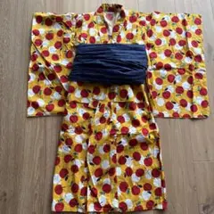 familiar リンゴ柄 浴衣 120サイズ