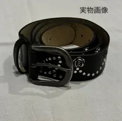 ターコイズベルト スタッズ y2k アメカジ グランジ ウエスタン 古着 黒