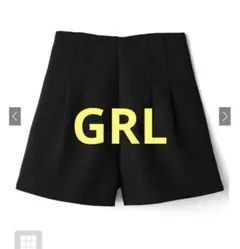 新品未使用 GRL ハイウエストタックショートパンツ S ブラック