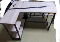 L字型テーブル　L字型デスク　ラック付きデスク　ゲーミングデスク　L字デスク