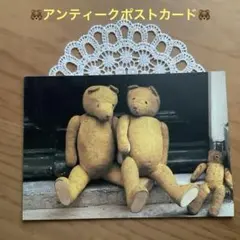 アンティークポストカード　テディベア　希少