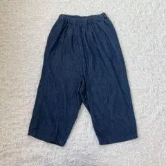 08Mab デニムサルエルパンツ コットン ハンパ丈