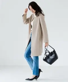 未使用⭐︎Loungedress ラウンジドレス フェイクスエードカットコート