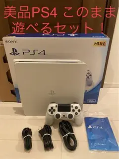 美品PS4 本体CUH-2100Aプレイステーション4このまま遊べるセット