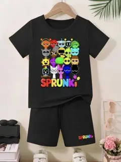 スプランキー Tシャツ ハーフパンツ 100 110 ブラック
