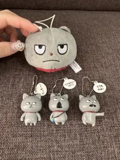 にしむらゆうじ わるめのねこ フェイスマスコット キーホルダーセット