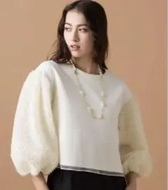 Audie a Muses フリルスリーブカットソー