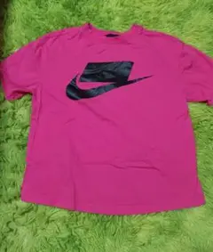 Nike ピンク ロゴ消し　Tシャツ Lサイズ