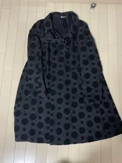 ブラックコムデギャルソン ドットラップコート