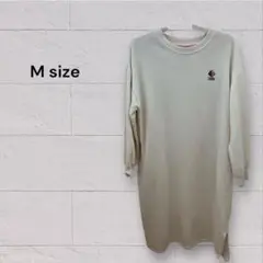 最終値下げ✨着用品！レディース　マタニティ　裏起毛ワンピース　ミッキー　シミあり
