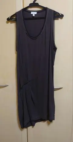 Clu シルクワンピース カーキ