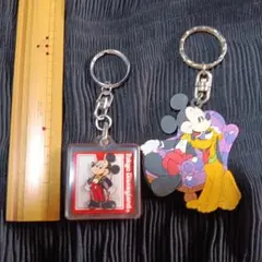 ミッキーマウスのキーホルダー　２個