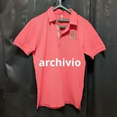 アルチビオ　archivio メンズ　ポロシャツ　ピンク　ゴルフ