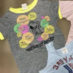 デニムダンガリー130スヌーピーTシャツ