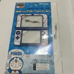 Newニンテンドー3DSLL専用　液晶保護フィルム　デコレーション付　ドラえもん