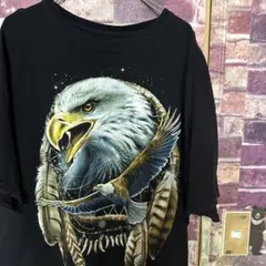 DOM イーグルグラフィック アニマルTシャツ XL ドリームキャッチャー