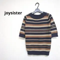 joysister ボーダーハーフスリーブニット マルチカラー 【M】