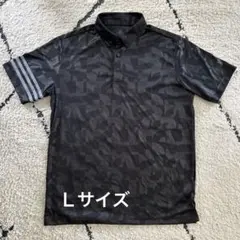 adidas ブラック ポロシャツ　Lサイズ