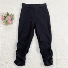 美品★ 【アーヴェヴェスタンダード】 ジョガーパンツ (S) ウエストゴム 黒
