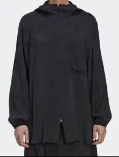 Y-3 M SHADE SANDED CUPRO HOODED TOP