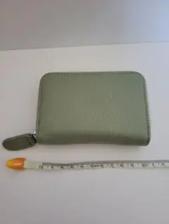 グリーン レザー風 カードケース