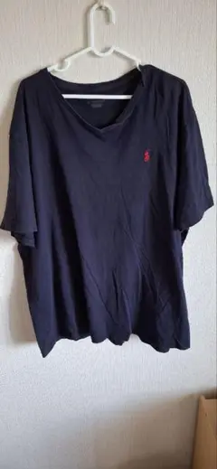 Polo ネイビー Vネック Tシャツ XL