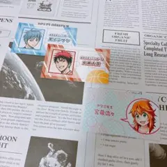 名刺カードコレクション　黒子テツヤ、火神たいがか、宮薙流久