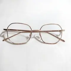 GU　UVカットセプタゴンメタルサングラス　ゴールド