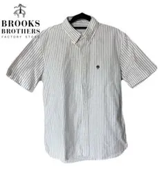 BROOKS BROTHERS 半袖シャツ ストライプ サイズM