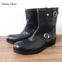 良品 ジミーチュウ レザー ベルト エンジニアブーツ ショートブーツ