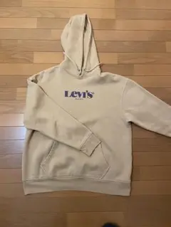 Levi's ベージュ フード付きパーカー