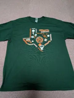 テキサス州テーマ Tシャツ ダークグリーン