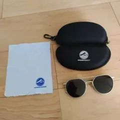 サングラス シルバー ブラックレンズ
